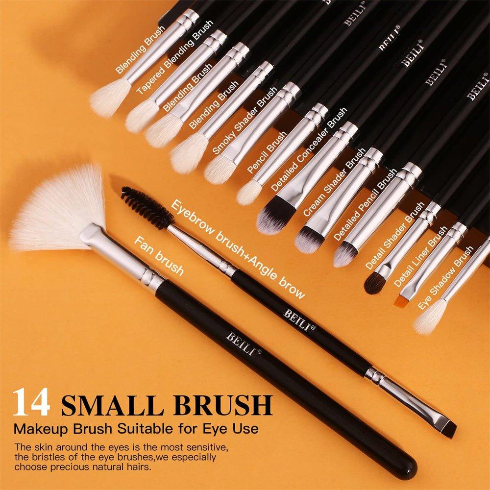 BEILI 20Pcs Individual Makeup Brush Set B20