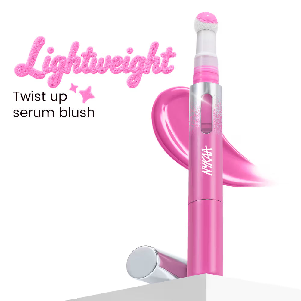 Nykaa Magic Wand Cushion Tip Liquid Twist Up Blush  | Long-Wear, Lightweight, Buildable (2ml)