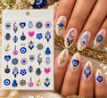 Evil Eye stickers designed specifically for nails.