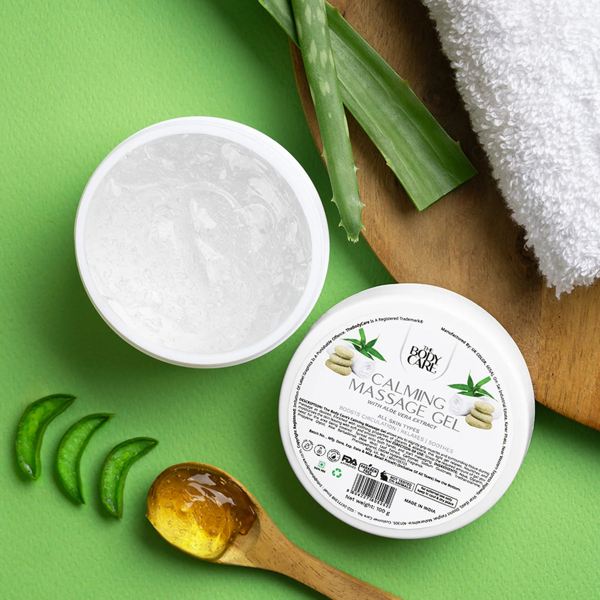 The Body Care Calming Massage Gel.500g