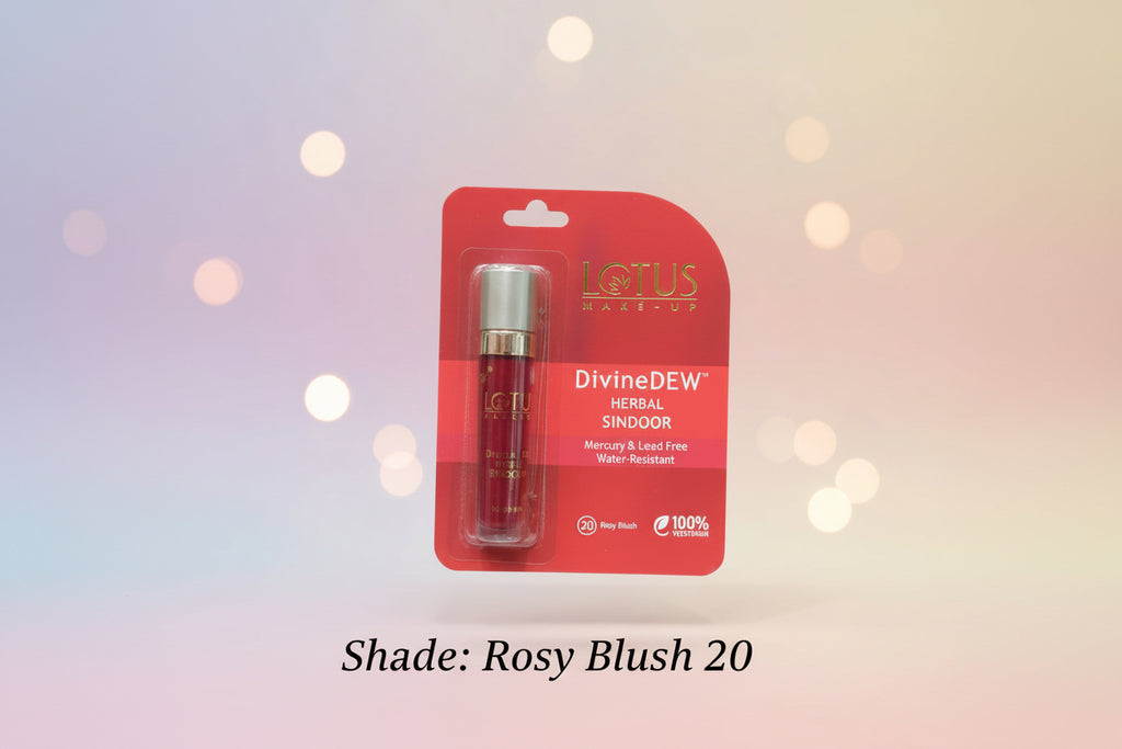 Lotus Makeup Divine Dew Herbal Liquid Sindoor Love Drop | Water & Smudge Resistant | Long Lasting | Non - Toxic | Mercury Free | Red | 5.4 ml
