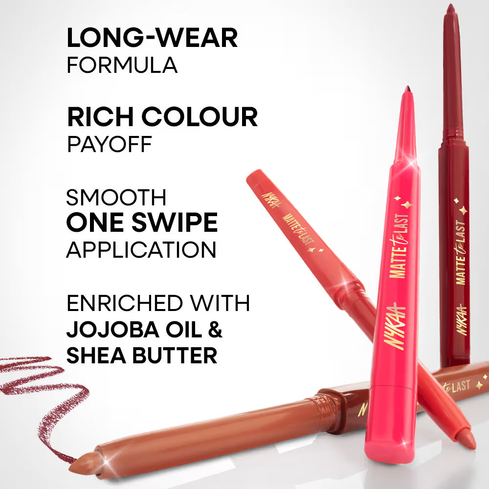 Nykaa Cosmetics Matte to Last Lip Liner -(0.3g)