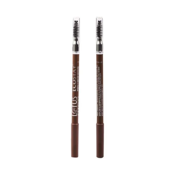 Lotus Makeup Ecostay Perfect Brow Definer | Super Longwear , Dermatologically Testted , Castor Oil & Olive Wax| Net. Wt.  1.08g