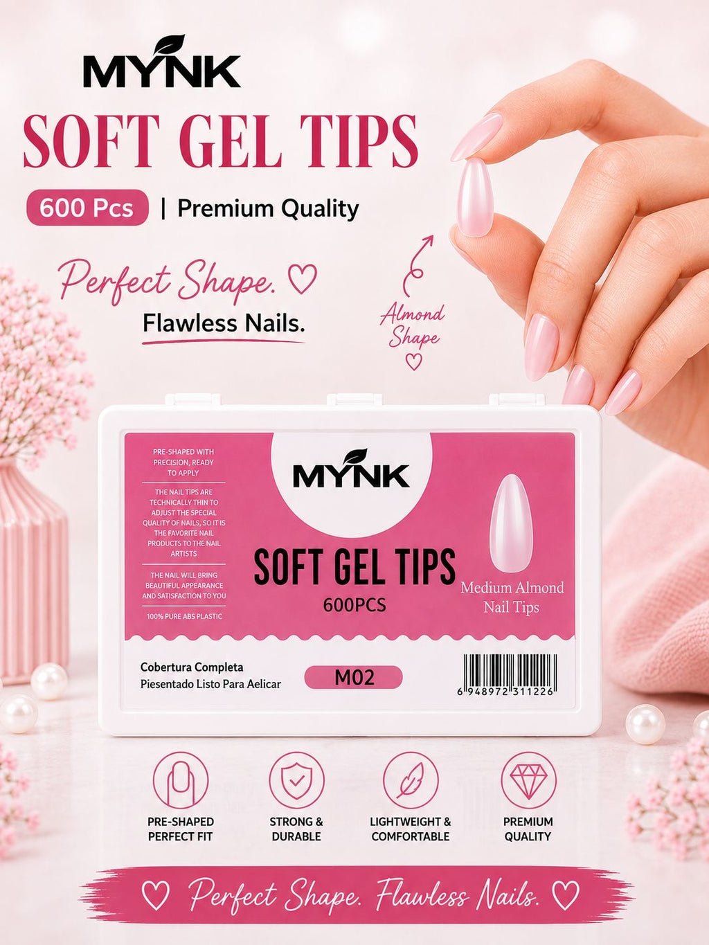 MYNK Professional Soft Gel Tips.