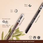 Lotus Makeup Ecostay Perfect Brow Definer | Super Longwear , Dermatologically Testted , Castor Oil & Olive Wax| Net. Wt.  1.08g