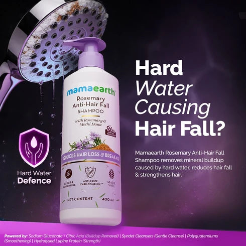 Mamaearth Rosemary Anti-Hair Fall Shampoo with Rosemary & Methi Dana for Reducing Hair Loss & Breakage - 400 ml