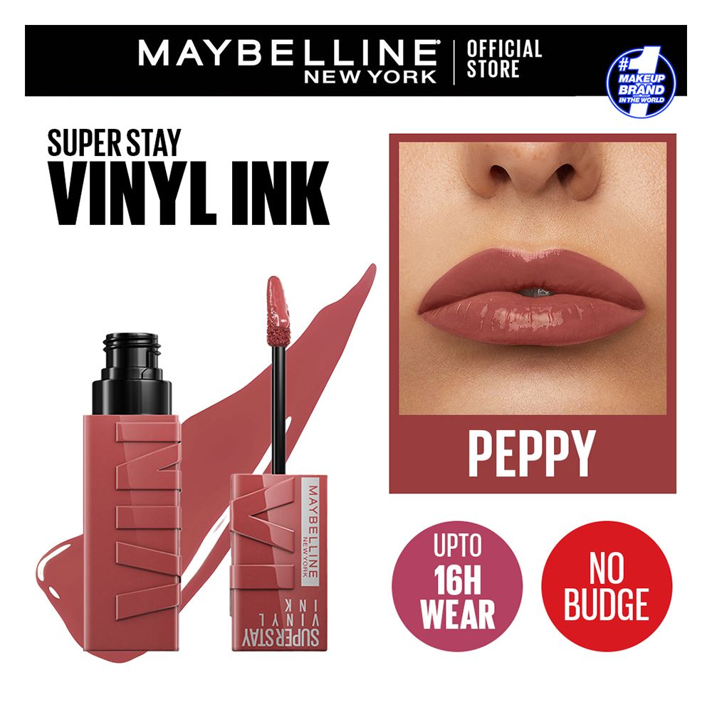 Maybelline Superstay Vinyl Ink Liquid Lipstick, Awestruck | High Shine That Lasts for 16 HRs