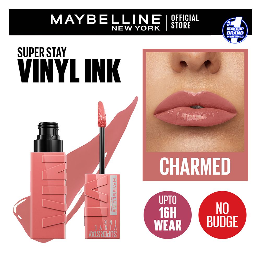 Maybelline Superstay Vinyl Ink Liquid Lipstick, Awestruck | High Shine That Lasts for 16 HRs
