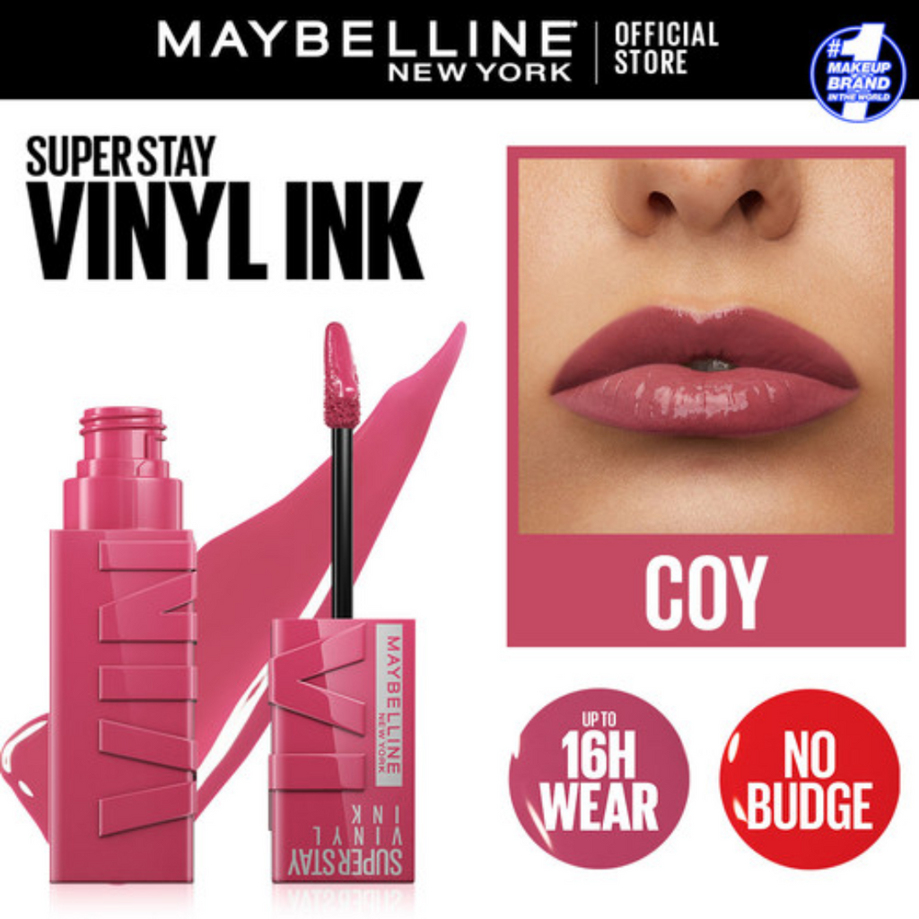 Maybelline Superstay Vinyl Ink Liquid Lipstick, Awestruck | High Shine That Lasts for 16 HRs