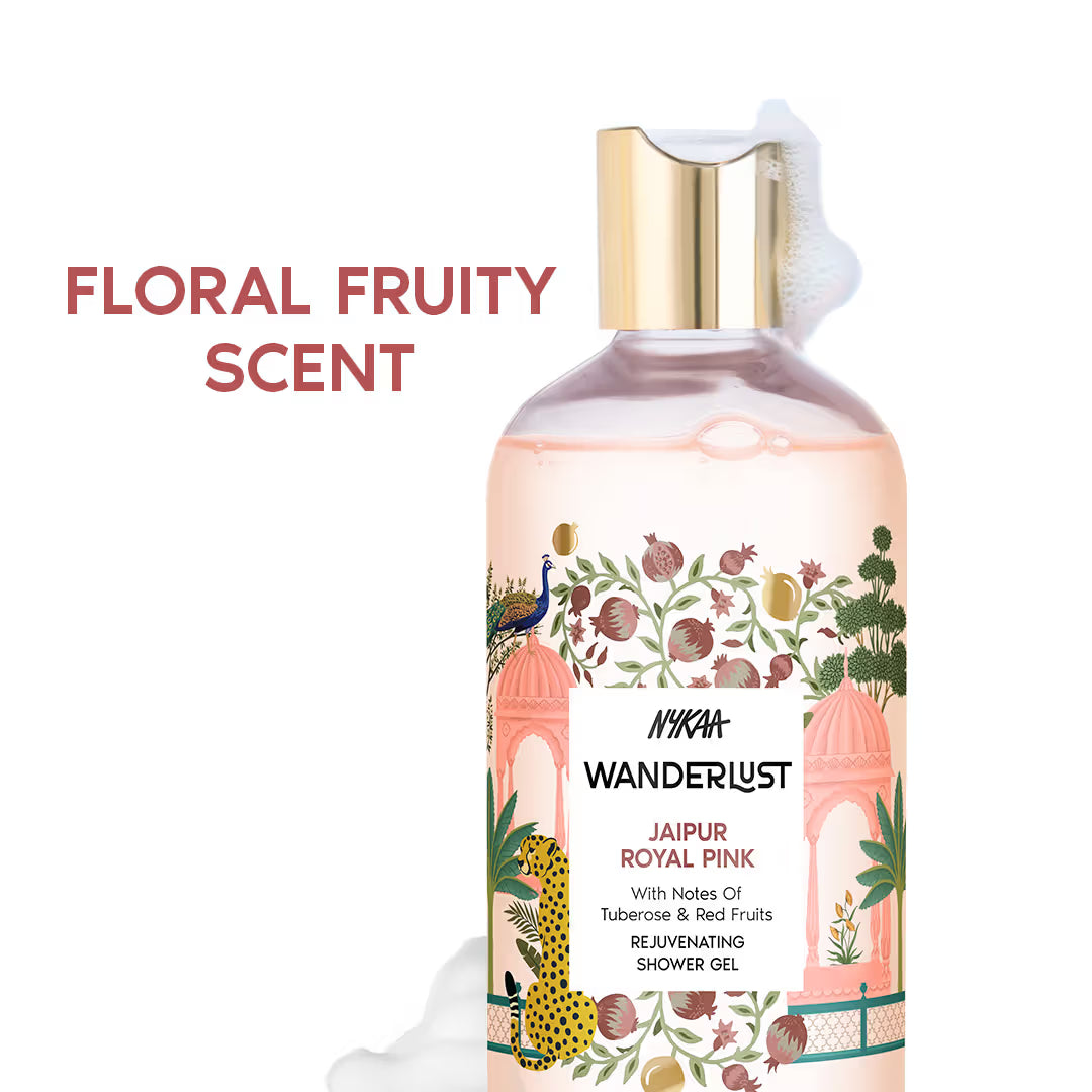 Nykaa Wanderlust Body Wash -| Bergamot & Neroli Shower Gel for Hydration (300ml)