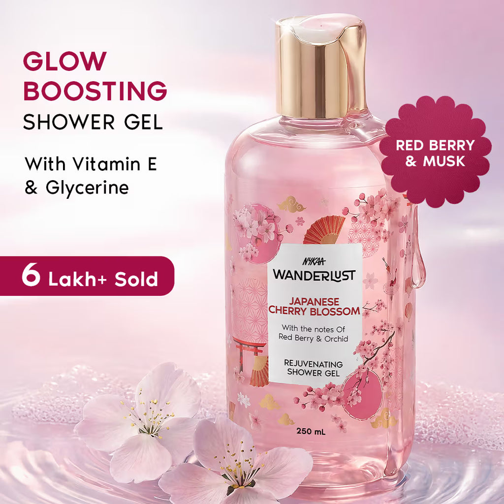 Nykaa Wanderlust Body Wash -| Bergamot & Neroli Shower Gel for Hydration (300ml)