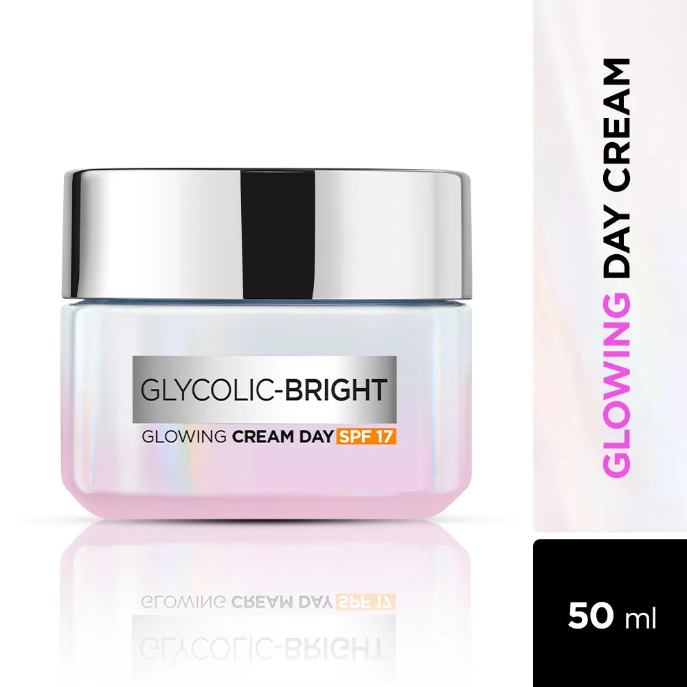 L'OREAL PARIS GLYCOLIC-BRIGHT GLOW DAY CREAM SPF 30 | Brightens & Visibly Reduces Spots | Glycolic+Niacinamide  50ml