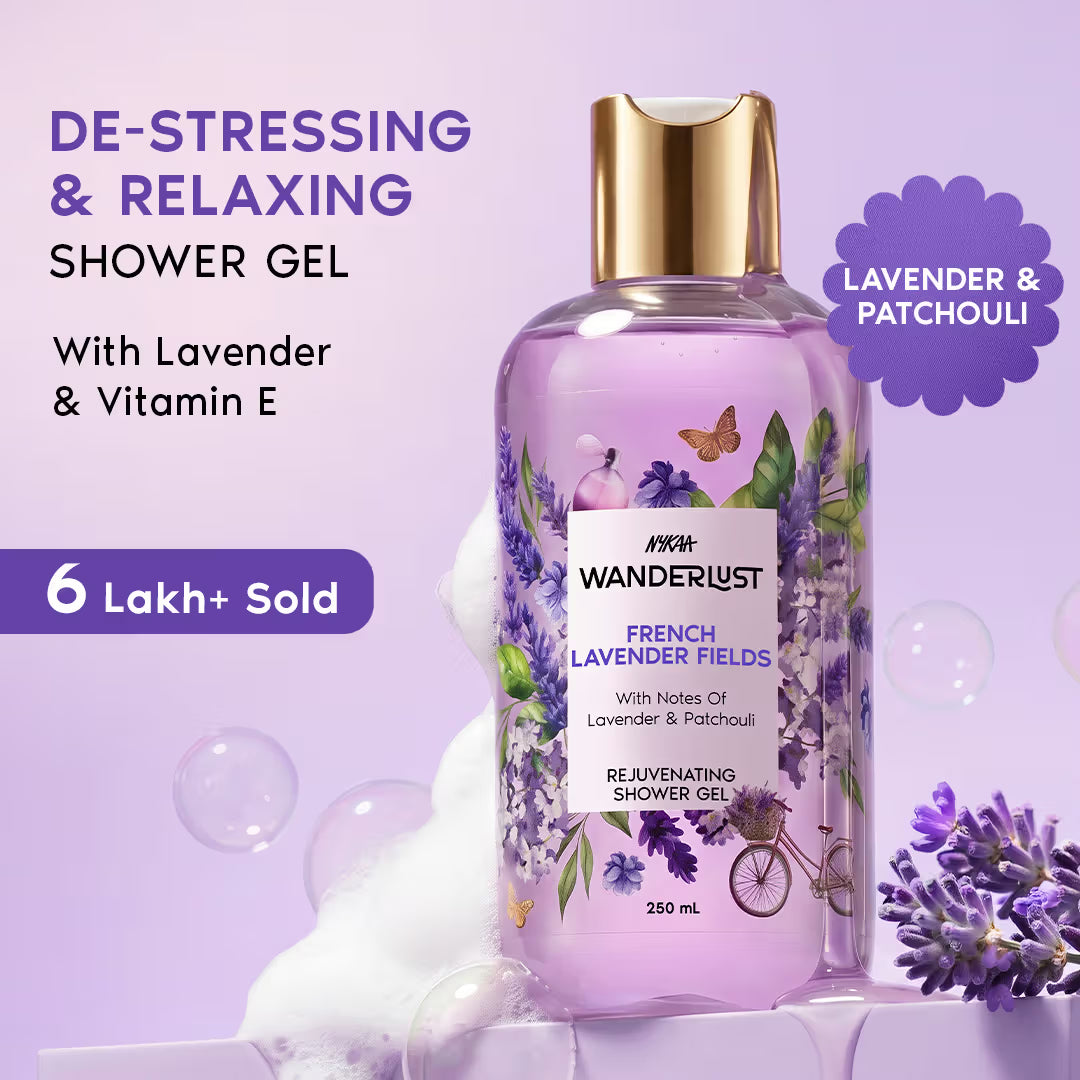 Nykaa Wanderlust Body Wash -| Bergamot & Neroli Shower Gel for Hydration (300ml)
