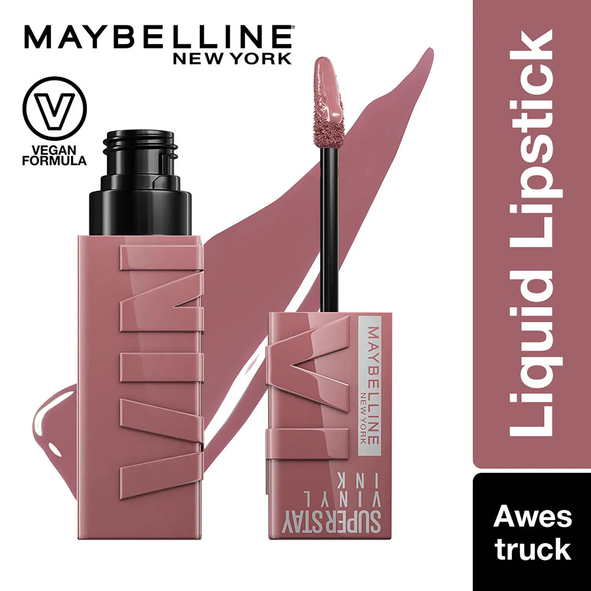 Maybelline Superstay Vinyl Ink Liquid Lipstick, Awestruck | High Shine That Lasts for 16 HRs