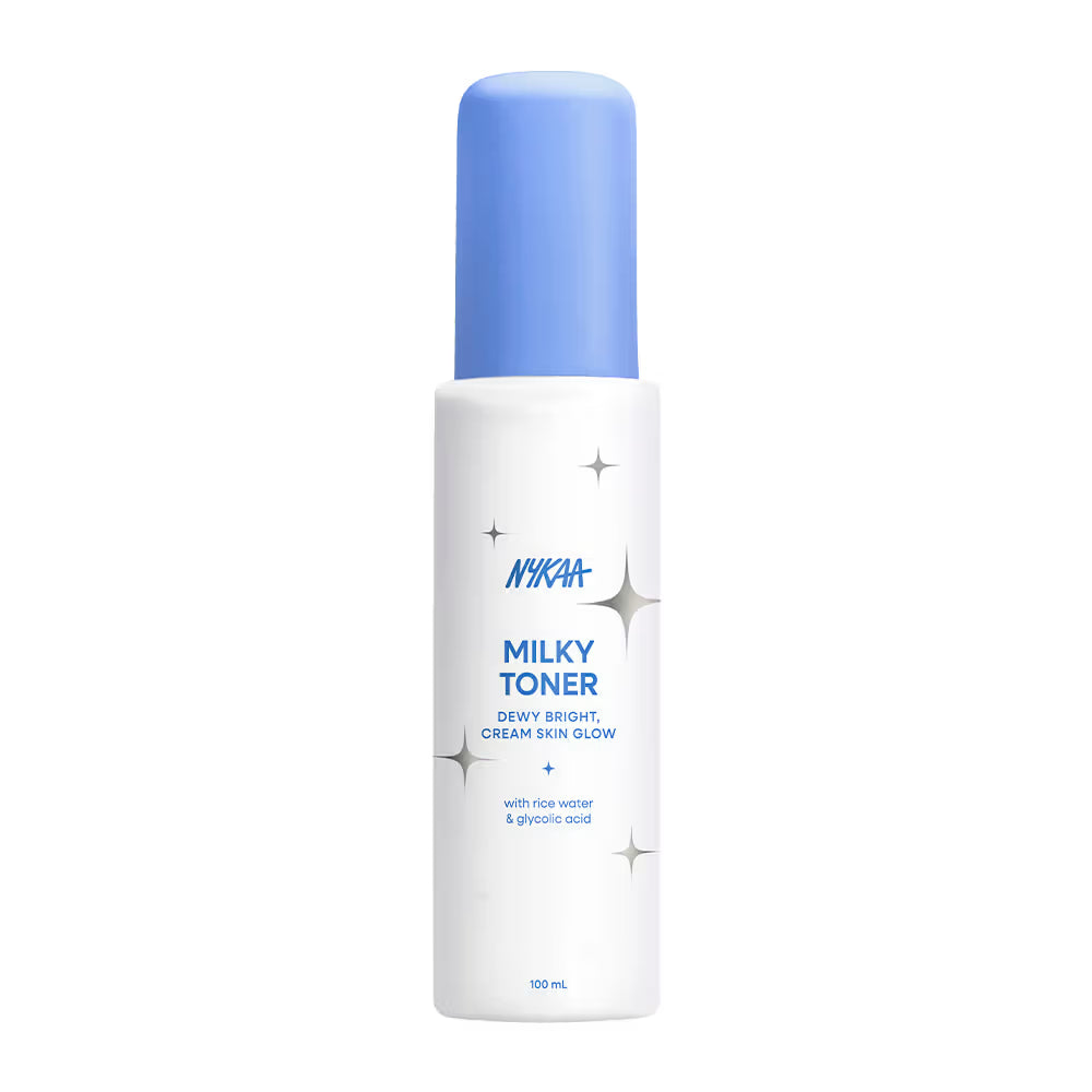 Nykaa Skin Milky Toner With Rice Water & Glycolic Acid For Bright & Glowing Skin-Oil Free (100ml)