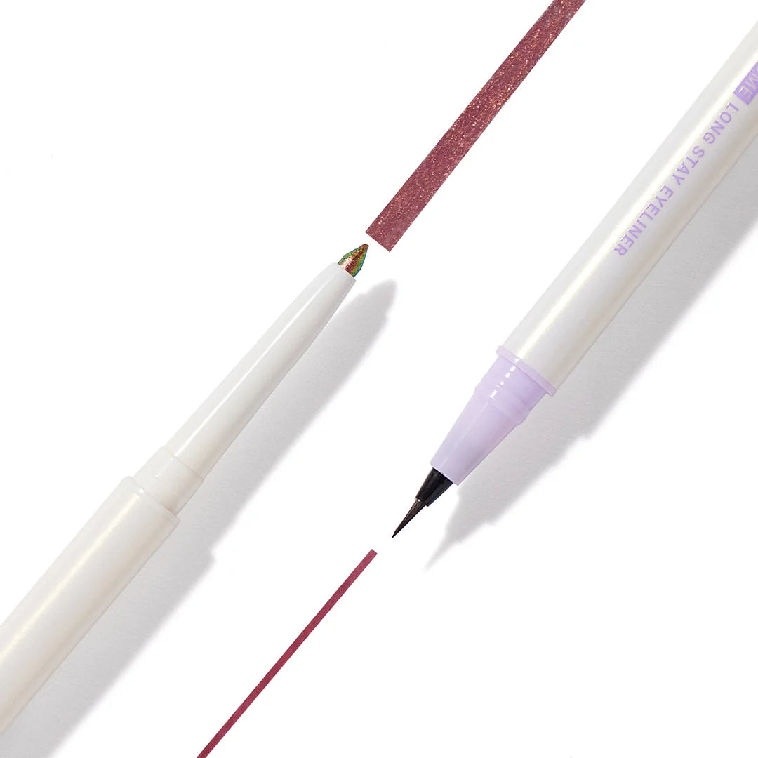 Charmacy Milano Duo Drama Eyeliners - 6, Dual Eyeliner & Eyeshadow, Duo Chrome Eyeshadow, Precise Eyeliner - 0.26g + 0.5ml
